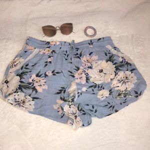 Floral flowy shorts from Charlotte Russe